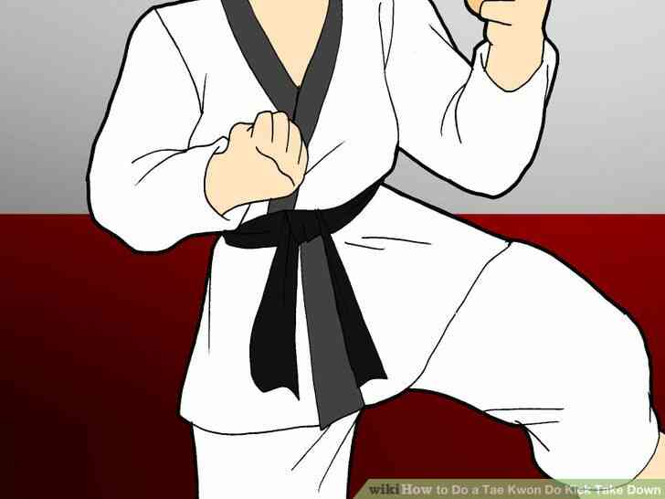 Image intitulée Faire un Tae Kwon Do Coup de Prendre vers le Bas de l